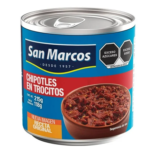 Chiles Chipotle Adobado Lata 215 gr. San Marcos – Bild 5