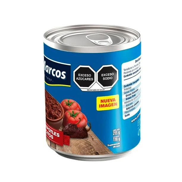 Chiles Chipotle Adobado Lata 215 gr. San Marcos – Bild 4