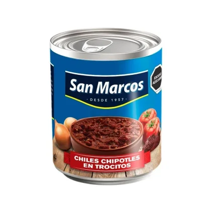 Chiles Chipotle Adobado Lata 215 gr. San Marcos