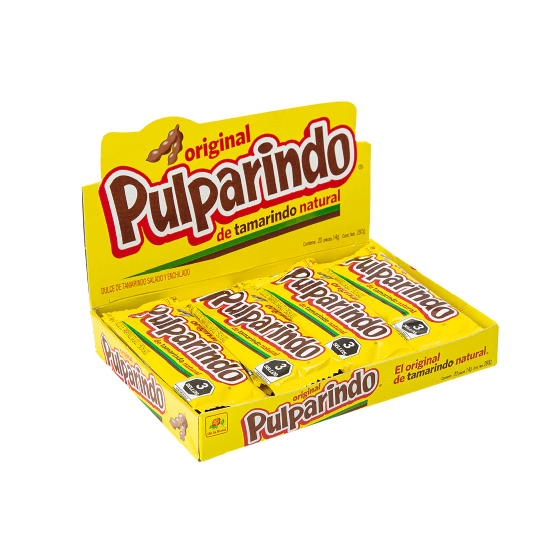 Dulce de Tamarindo Pulparindo Clasico 20 pz./14 gr. (280 gr.)